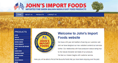 Desktop Screenshot of johnsimportfoodsinc.com